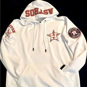 Pro Standard Houston Astros White Team Logo Pullover Hoodie